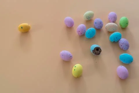 Easter eggs colorful Stock Photos