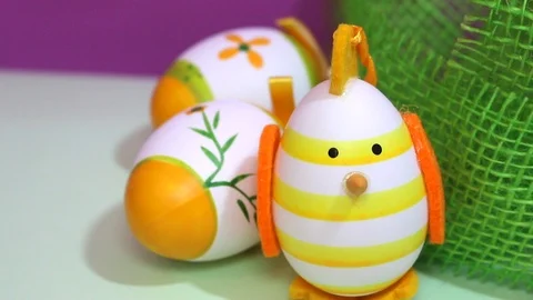 Easter eggs decoration 動画素材 86798197