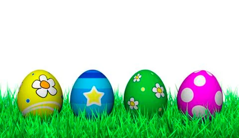 Easter eggs decoration Stock Illustration