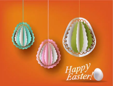 Easter eggs decoration vector illustration Stock Illustration