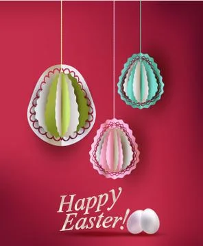 Easter eggs decoration vector illustration Stockillustratie