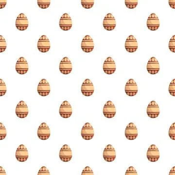 Easter eggs decorative seamless pattern repeating background 스톡 일러스트