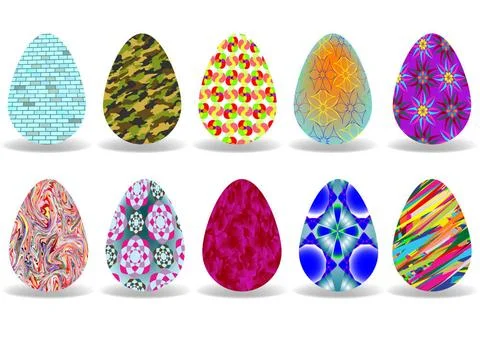 Easter eggs design easter eggs design over white background, abstract vect... Stock Photos
