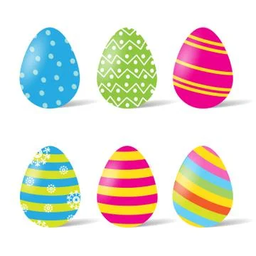 Easter eggs design. Stock Illustration