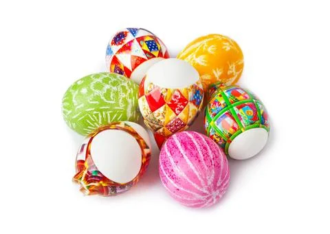 Easter eggs Easter eggs isolated on white background Copyright: xZoonar.co... Stock Photos