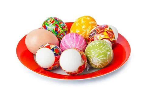 Easter eggs Easter eggs isolated on white background Copyright: xZoonar.co... 스톡 사진