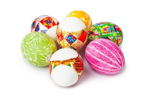 Easter eggs Easter eggs isolated on white background Copyright: xZoonar.co... Stock Photos