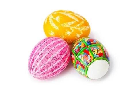 Easter eggs Easter eggs isolated on white background Copyright: xZoonar.co... Stock Photos