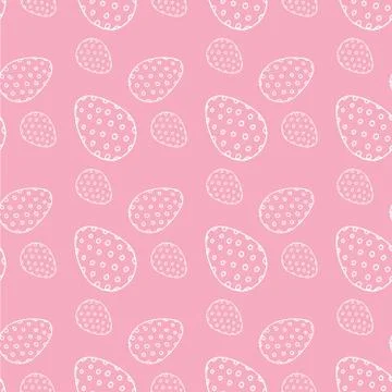 Easter eggs easter pink pattern Stock Illustration
