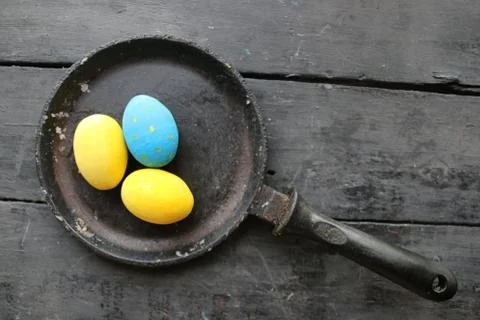 Easter eggs. Festive decoration Stock Photos