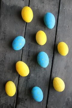 Easter eggs. Festive decoration Stock Photos