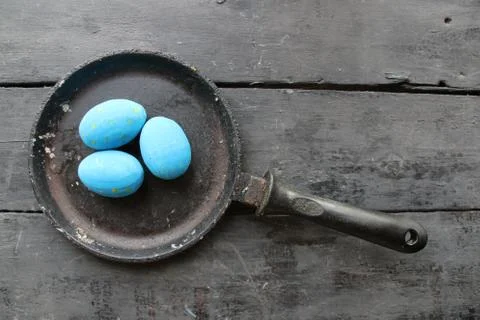 Easter eggs. Festive decoration. Stock Photos