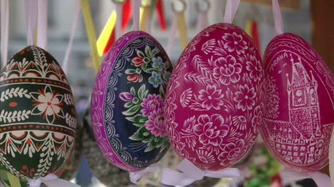 Easter eggs Stock Footage 684008
