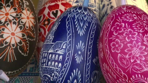 Easter eggs Stock Footage 695007
