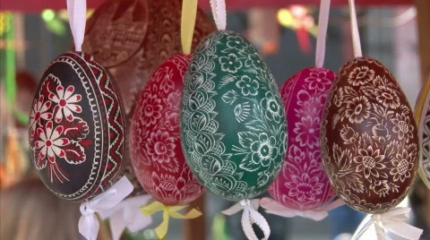Easter eggs Stock Footage 695049
