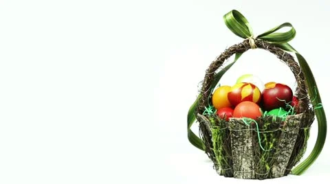 Easter Eggs Stock Footage