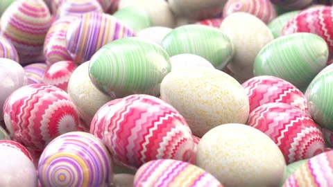 Easter eggs Video stock 127866871