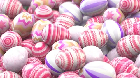 Easter eggs Video stock 128092584