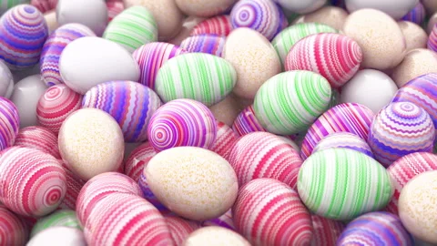 Easter eggs Stock Footage 128274452