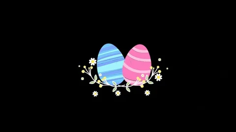 Easter eggs Stock Footage 128626749