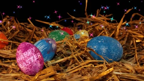 Easter eggs Stock Footage 150252956