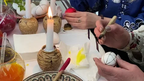 Easter eggs. Stock Footage 153261878