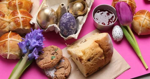 Easter eggs  Stock Footage 263793671