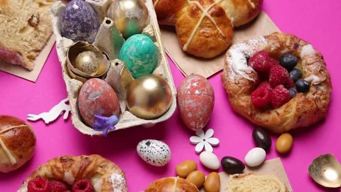 Easter eggs  Stock Footage 264468448