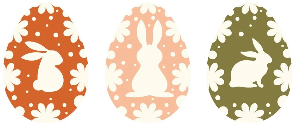 Easter eggs with graphic design. vector illustration for the Easter Stock Illustration