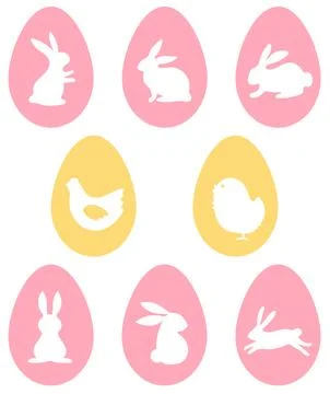 Easter eggs with graphic design. vector illustration for the Easter Stock Illustration