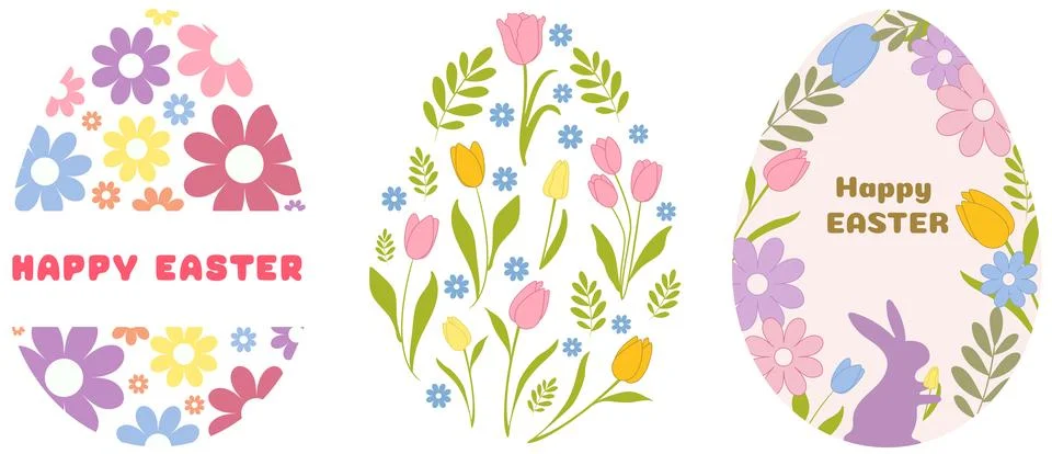 Easter eggs with graphic design. vector illustration for the Easter Stock Illustration