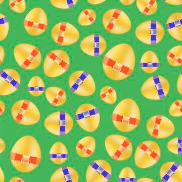 Easter Eggs Greeting Card Stock Illustration