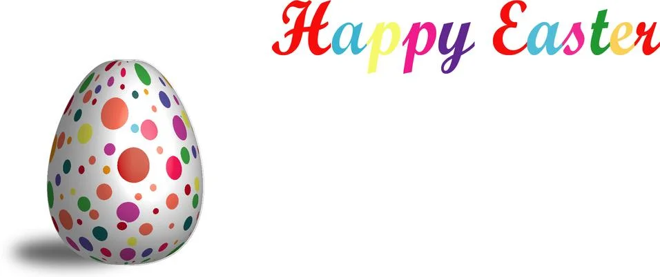 Easter eggs. Happy easter card. Multi-colored Easter eggs Stock Illustration