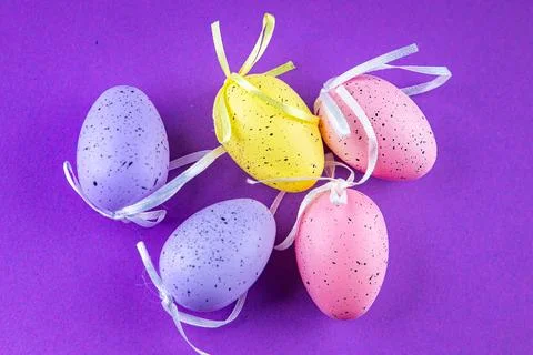 Easter eggs holiday decjration goods easter orthodox holiday meal food on t.. Stock Photos