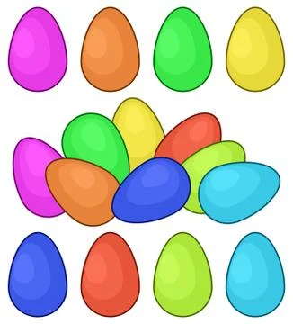 Easter eggs Stock Illustration