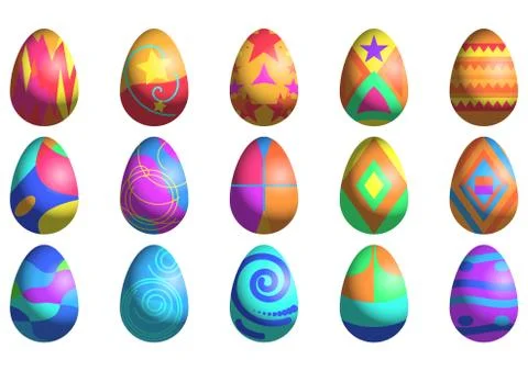 Easter eggs Stock Illustration