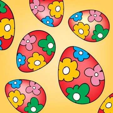 Easter eggs Stock Illustration