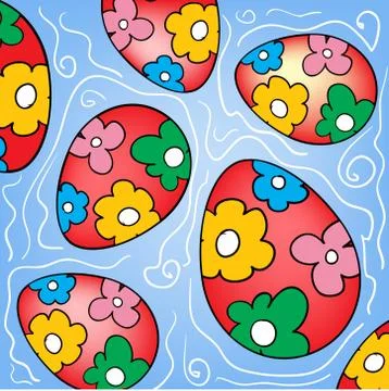 Easter eggs Stock Illustration