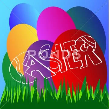 Easter eggs Stock Illustration