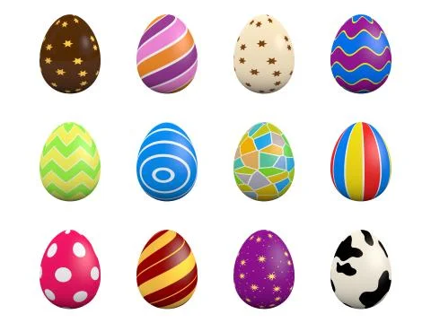 Easter eggs Stock Illustration
