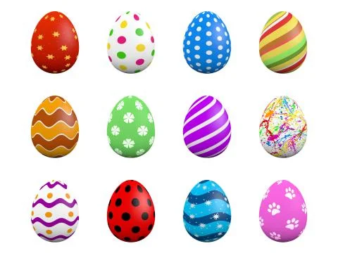 Easter eggs Stock Illustration
