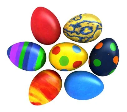 Easter eggs Stock Illustration