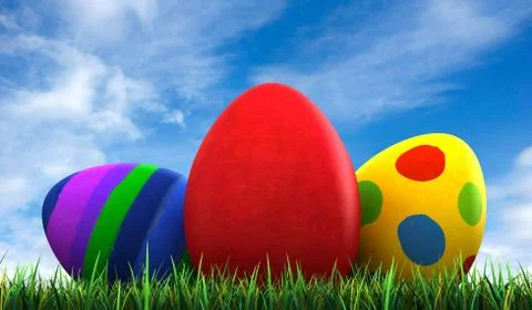 Easter eggs Illustrazione stock