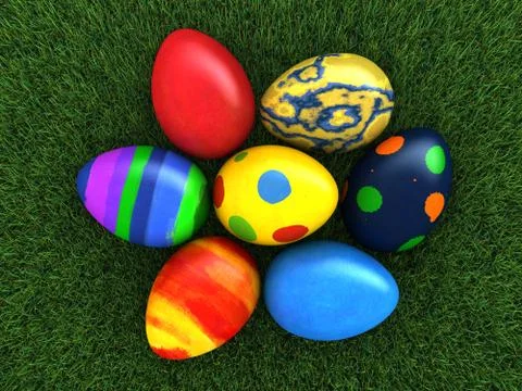 Easter eggs Stock Illustration