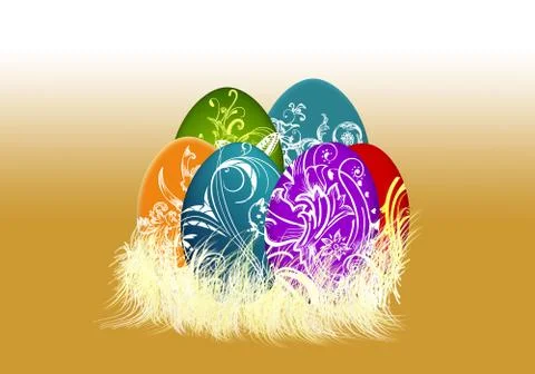 Easter eggs Stock Illustration
