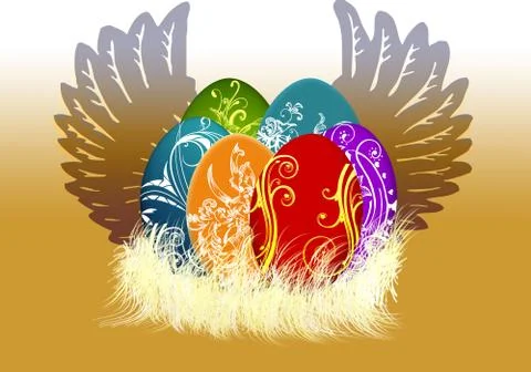 Easter eggs Stock Illustration