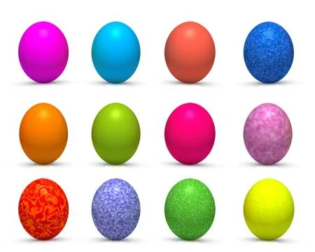Easter eggs Stock Illustration