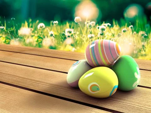 Easter eggs Stock Illustration