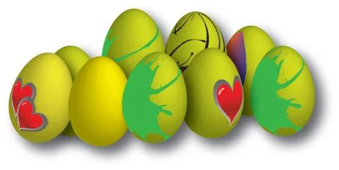 Easter eggs Stock Illustration