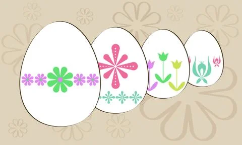 Easter eggs Stock Illustration